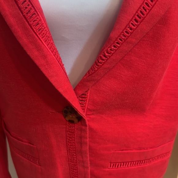 Red jacket with trim. Very good condition. - Picture 2 of 7